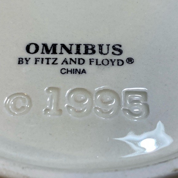 Fitz and Floyd 1995 Vintage Omnibus Plate - Picture 3 of 8